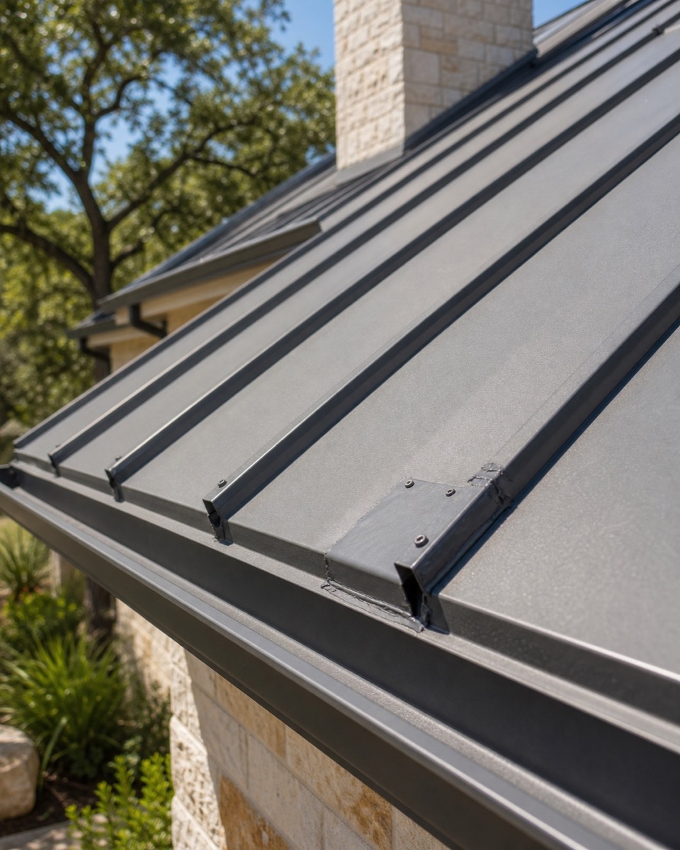 Metal roof inspection and repair detail